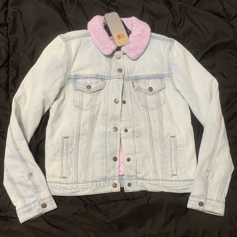 Levi’s Purple Sherpa Jacket